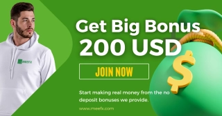 MEEFX Offers a $200 Big Forex No Deposit Bonus