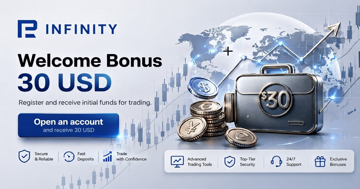 RInfinity 30 USD Forex No Deposit W