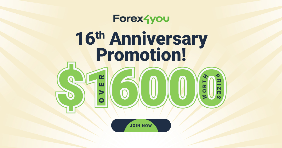 Win a 16th Anniversary Promotion over $16000 by Forex4you