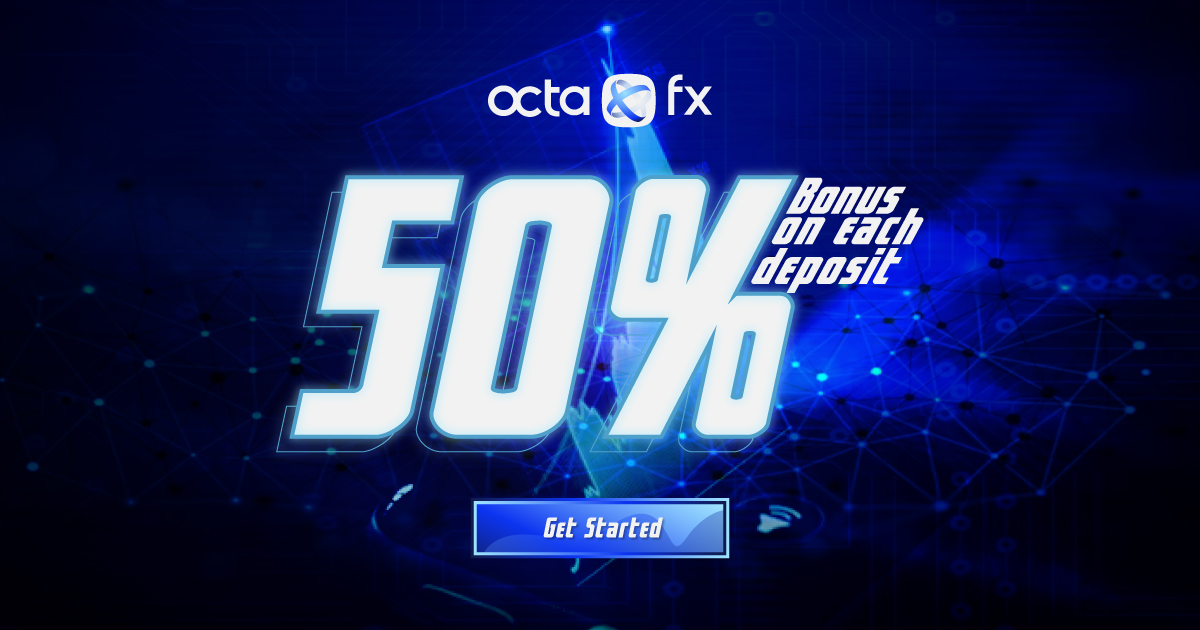 Get a New 50% Bonus on Each Deposit by OctaFX